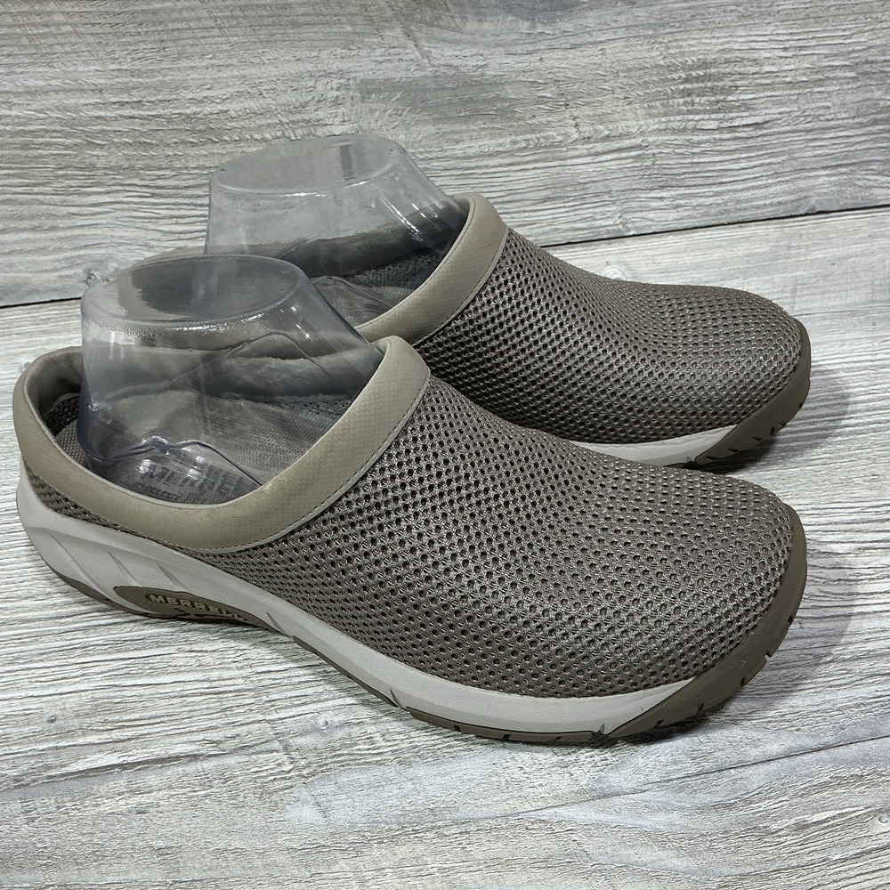 Merrell Encore Breeze 3 Shoes Womens 10 Aluminum Slip On Mesh Clog Mule J598436